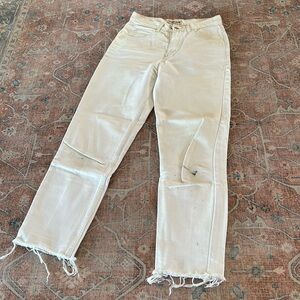 Vintage Guess High Rise White Denim 26 As-Is